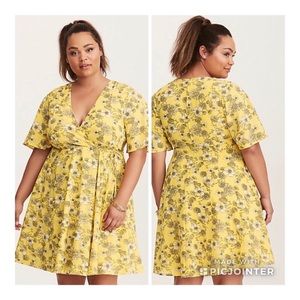 Torrid Faux Wrap Dress, NWOT, Re-Posh